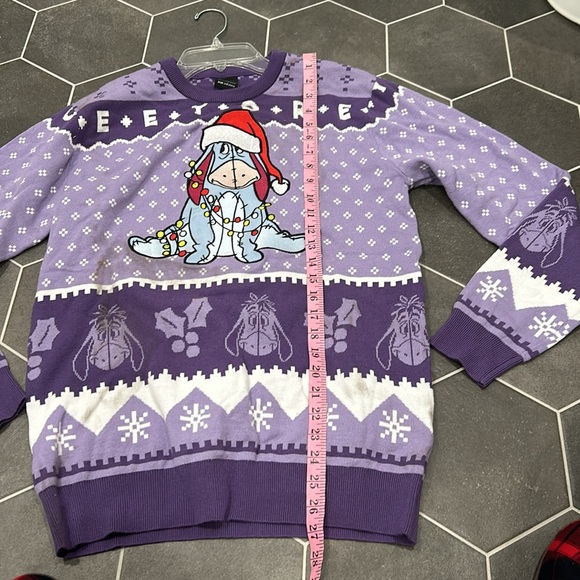DISNEY Women's Eeyore Patterned Holiday Sweater Size S - Picture 4 of 14